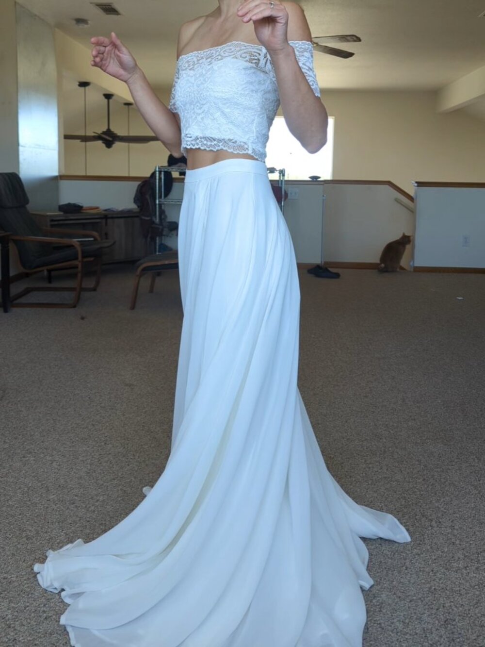 BHLDN Floor Length Bridal Skirt